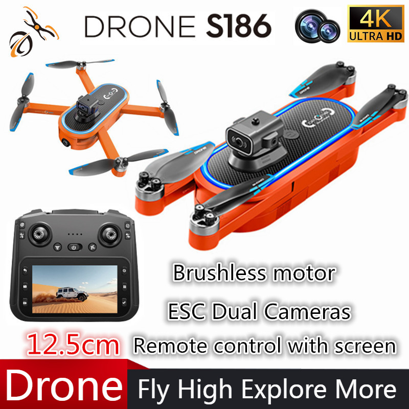 Drone 2025 S186 Profesional 4K - Drone Camera With Gimbal ulasan dan harga