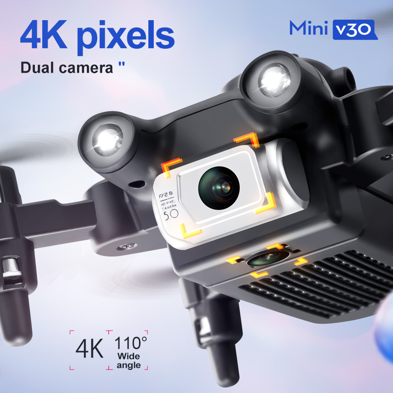 Drone FPV Mini V30 WiFi, Quadc - Drone Camera 4K ulasan dan harga