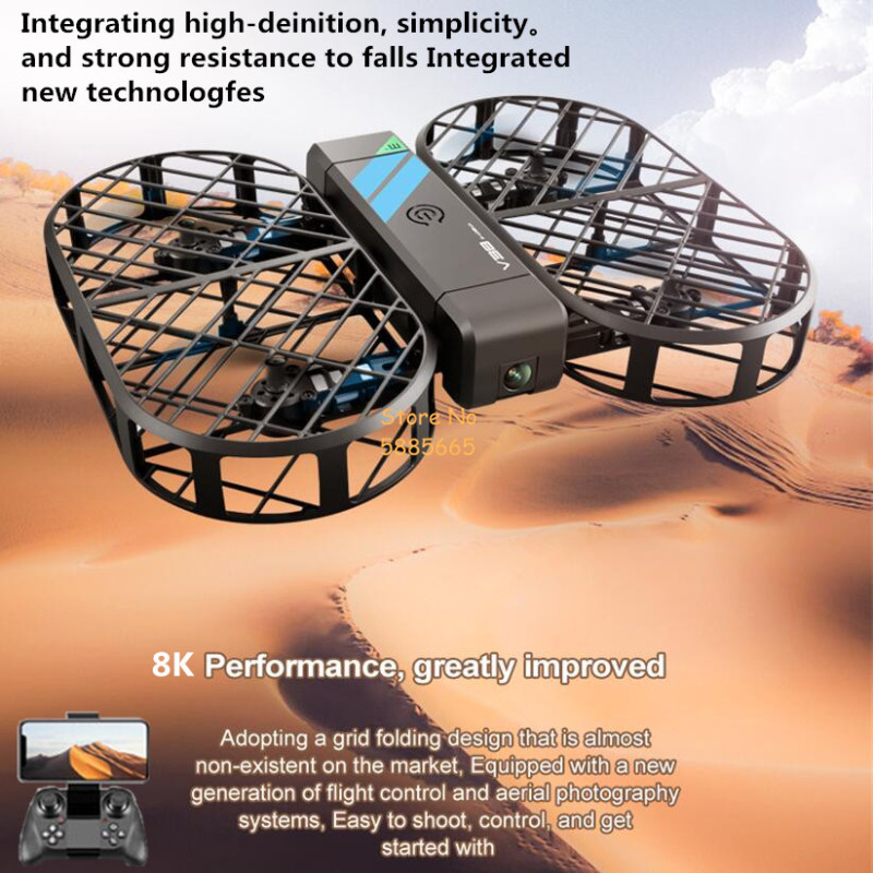 Kamera HD 8K 360 °   Perlindun - Drone Camera 4K ulasan dan harga