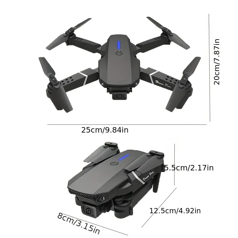 Drone Quadrotor profesional E8 - Drone Camera Wide Angle ulasan dan harga