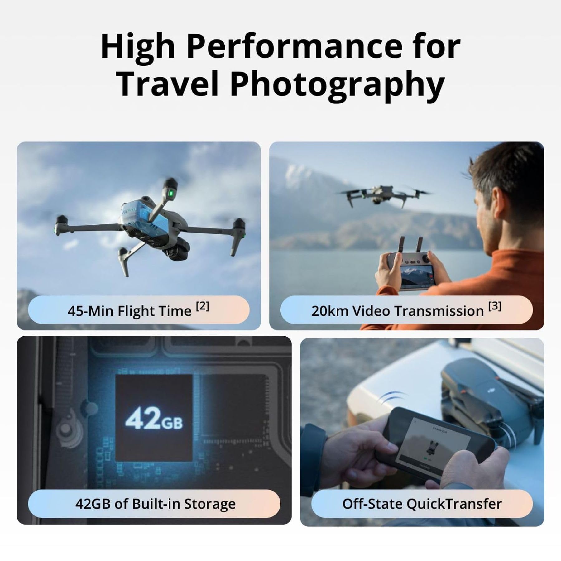 Drone DJI Air 3S (DJI RC-N3) F - Drone Camera Wide Angle ulasan dan harga